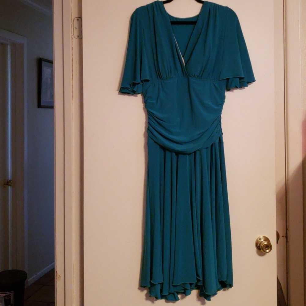 teal dress